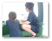 スカイレールの中から。