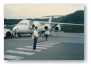 アリススプリングスへ行く飛行機