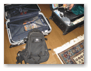 荷物の最終チェック