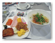 自分の朝食の内容です。