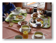 朝食は、バイキング